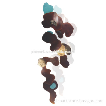Abstract modern new products handmade painted metal wall art hotel decor